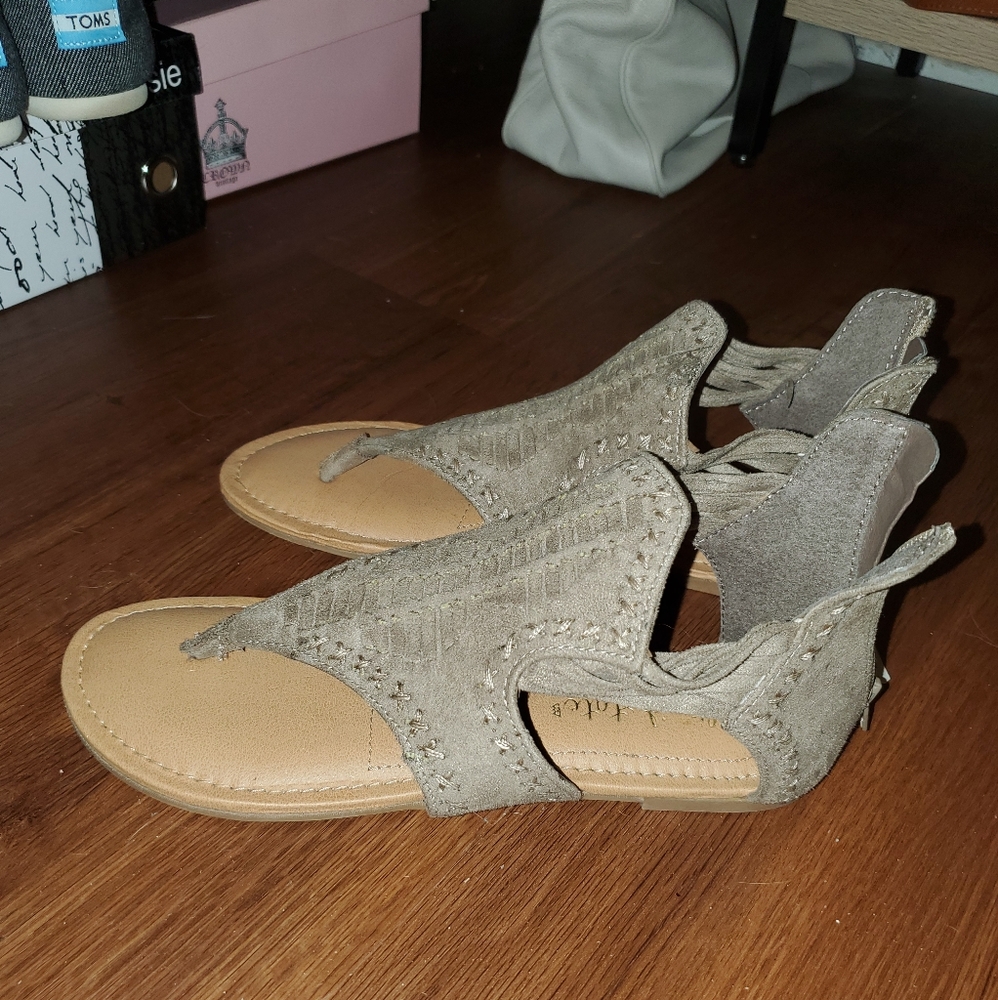 Altar'd State Tan Sandals NWT NO BOX